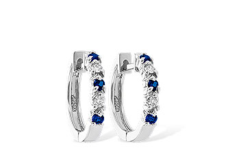 A056-21387: EARRINGS .17 SAPP .26 TGW
