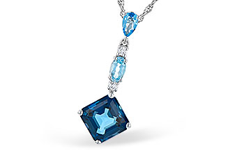 A328-03223: NECK 2.95 TW BLUE TOPAZ 3.00 TGW