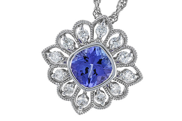 A328-94178: NECK .98 TANZANITE 1.24 TGW (6MM TANZ)