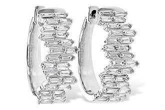 B245-32350: EARR .70 TW BAGUETTE DIAS