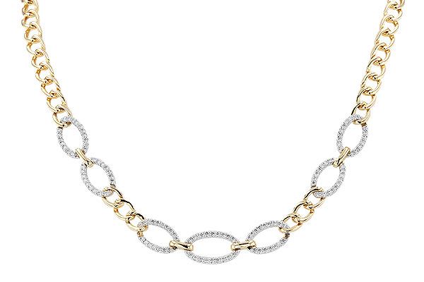 B328-93223: NECKLACE 1.12 TW (17")(INCLUDES BAR LINKS)