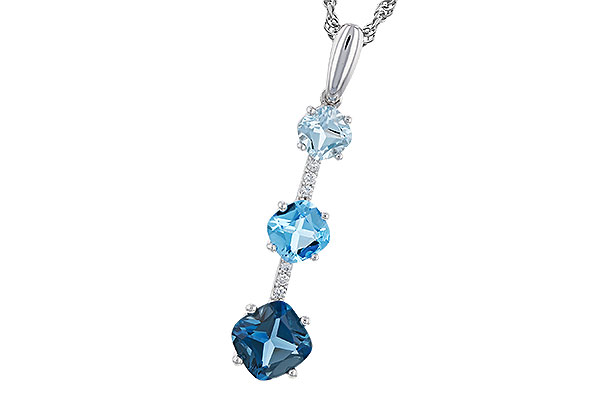 B329-83250: NECK 1.87 TW BLUE TOPAZ 1.90 TGW