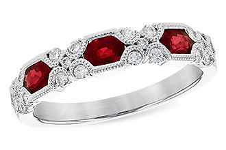 C328-04105: LDS WED RG .74 RUBY 1.00 TGW (4x3MM RUBY)