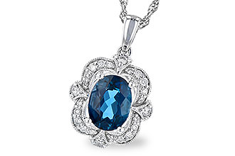 C328-06850: NECK 1.35 LONDON BLUE TOPAZ 1.50 TGW