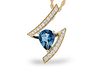 D329-83214: NECK 1.04 LONDON BLUE TOPAZ 1.23 TGW (8x6MM)