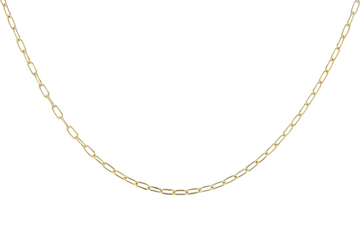 E328-96868: PAPERCLIP SM (20IN, 2.40MM, 14KT, LOBSTER CLASP)