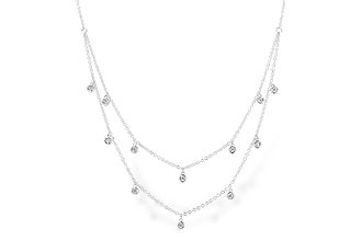F328-92350: NECKLACE .22 TW (18 INCHES)