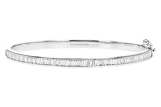 G328-92350: BANGLE 1.02 TW BAGUETTE DIAMONDS