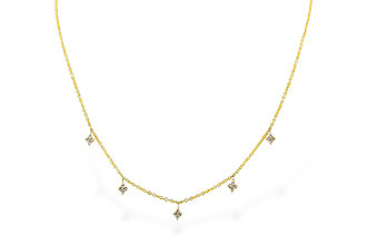 G328-98686: NECKLACE .19 TW (18")