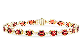 K328-93241: BRACELET 9.22 TW GARNET 9.26 TGW
